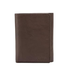 Fossil Men’s Leather Trifold Wallet for Men