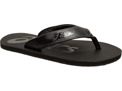 Image of ASICS Zorian Bm Black /Dark Grey Slippers - 12 UK (48 EU) (13 US) (1173A008)