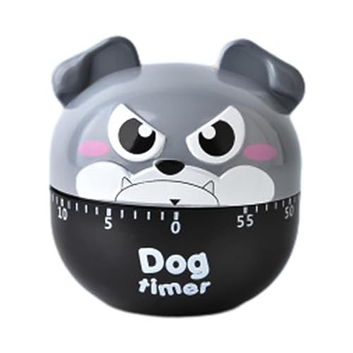 Youding Temporizador de cocina Panda | Temporizador mecánico de 60 minutos - Rana, cachorro, panda, tomate, no requiere batería, bonito diseño de dibujos animados