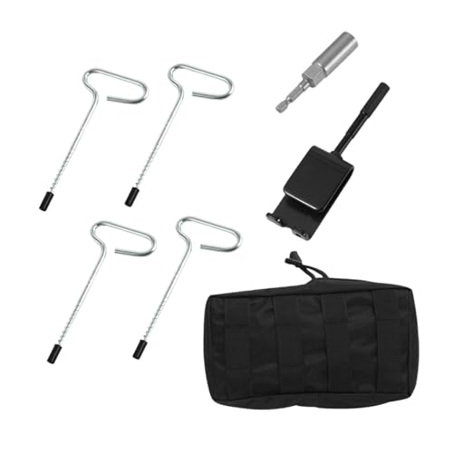 Aymzbd Eisanker-Set mit 4 Eisschrauben