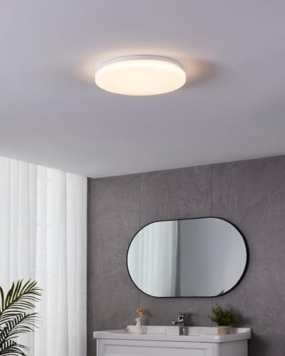 Lampe de plafond douce atmosphère blanc chaud pour couloir et salle de bains - 5