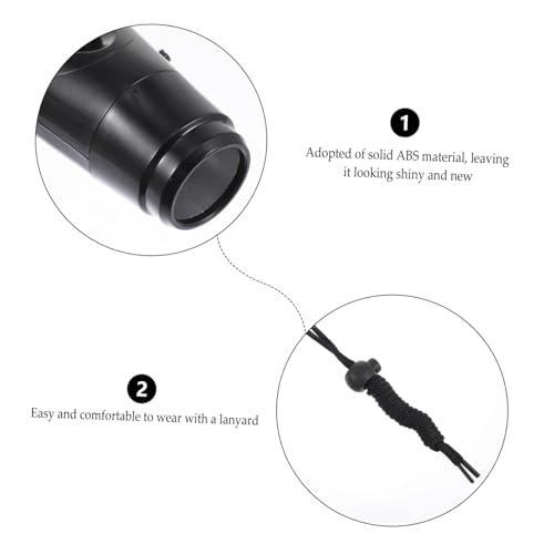 Silbato electrónico para árbitro color negro ABS miniatura 3