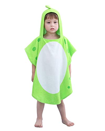 Serviette de plage enfants avec capuche dinosaure pour piscine - 3