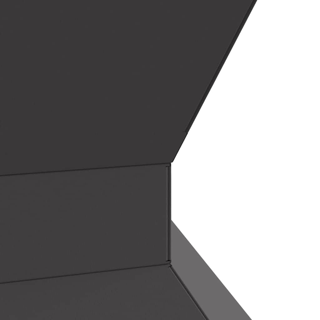 Braciere nero, 50 x 50 x 40 cm, in acciaio, per giardino, terrazza, riscaldamento esterno con design robusto, ideale per serate accoglienti all'aperto, grandi tronchi di legna, durevole