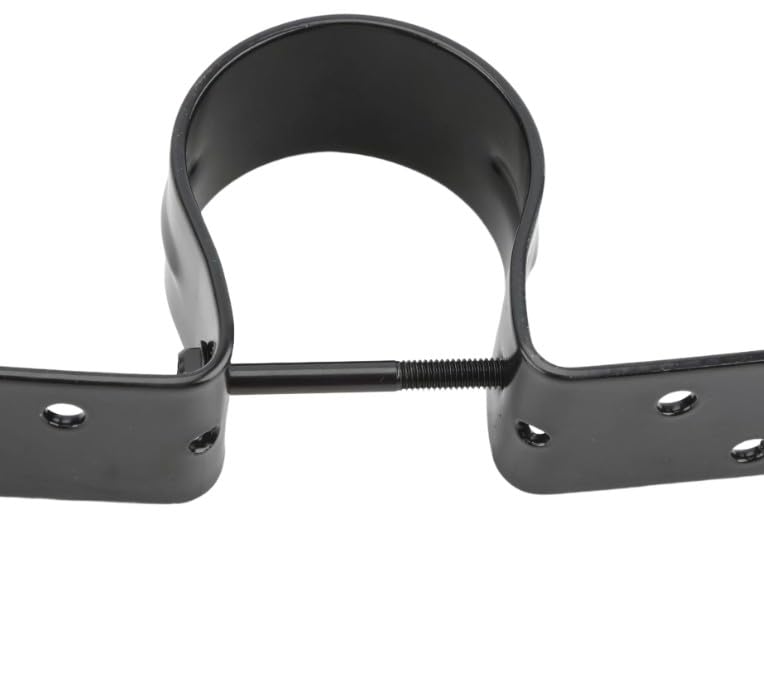 2 3/8" Powder Coated Black Pipe Grip Fence Brackets (Pack of 5)