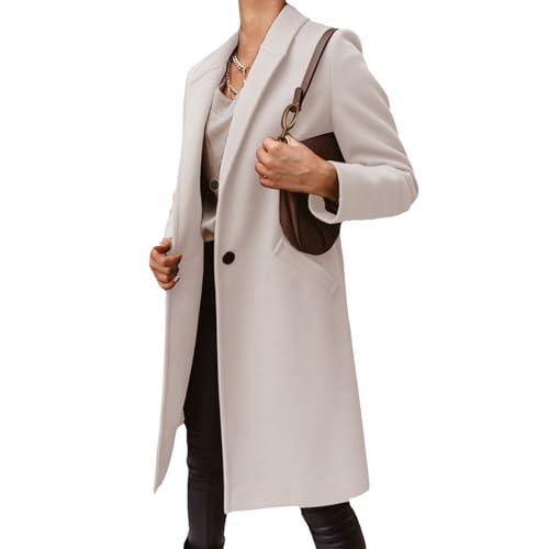 Beige Trench Coat Women Double Breasted Coat Women Women's Notch