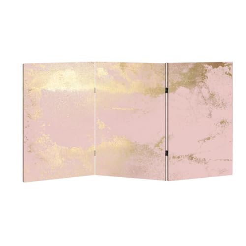 2 Ft Room Divider Screen Grunge Effect Pastel Gold RetroTexture