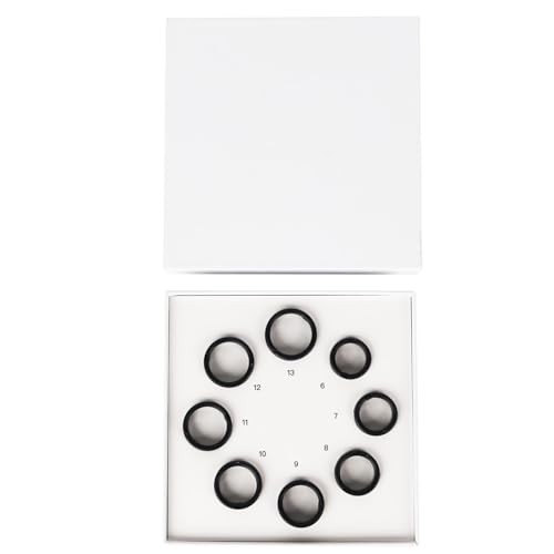 TIAZUUX Smart Ring Sizing Kit - 8 Sizes (6-13) for Men & Women - Accurate Measurement Tool for Smart Rings - Find Before Purchase - Jewelry Sizer Guide for Engagement & Wedding Bands