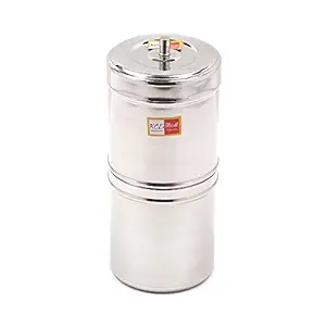 KCL Stainless Steel South Indian Filter Coffee Drip Maker, Madras Kappi, Drip Decotion Maker - 1 Unit - Capacity - 100ml