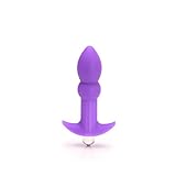 Tantus Perfect Plug Plus - Ultra-Premium Silicone Anal Butt Plug - Midnight Purple