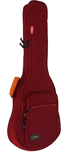 cibeles Housse de guitare classique et flamande rembourrée 15 mm, rouge, 4/4, Housse pour guitare