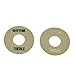 KAISH Cream/Black Cream/Gold LP Guitar Toggle Switch Washer Rhythm Treble Ring Plate for Les Paul
