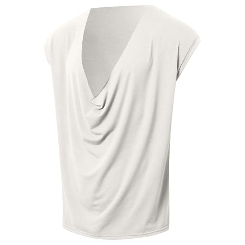 Chaleco casual con cuello en V de hombre para verano en la playa