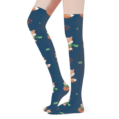 Funny Colorful Knee High Socks Novelty For Teens Christmas Decor Gifts2