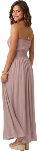 Image of ToBeInStyle Women's Strapless Cover Up Tube Dress Beach Summer Bandeau Flowy