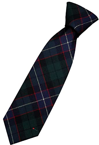 Cravate en laine Russell Modern Tartan tissée main en Écosse pour homme élégant