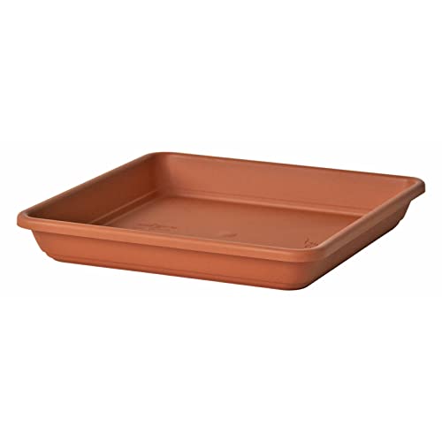Euro3plast Krea Untersetzer in eckig Farbe: Terrakotta Größen: 22x22 cm, 26x26 cm, 29x29 cm, 32x32 cm, 36x36 cm (29x29 cm)