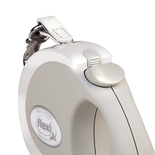 Flexi Style Tape White Medium 5M Retractable Dog Leash/Lead For Dogs Up To 25Kgs/55Lbs #TOP4