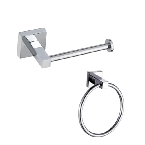 VILLCASE Soporte de Papel Higiénico de Acero Inoxidable Pared Antióxido y Resistente para Baño Cocina y Aseo