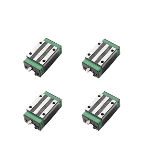 Carro deslizante HGW15CC de rodamiento lineal para piezas CNC y guías de movimiento, 4 piezas