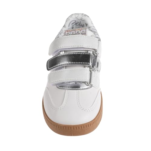bebe Girls' Shoes - Sneakers for Girls, Low Top Metallic Flat Sneakers for Little Kid/Big Kid4