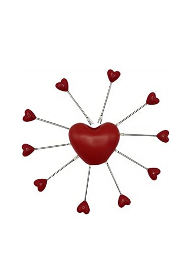 Set of 10 Stainless Steel Fruit forks and 1 Love Holder, Dessert Forks Salad Forks Food Picks