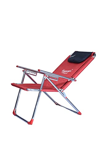 Image of cauvery Folding Study Chair with Cushion & Adjustable Writing Pad - (RED, for All Age) | Wrought Iron