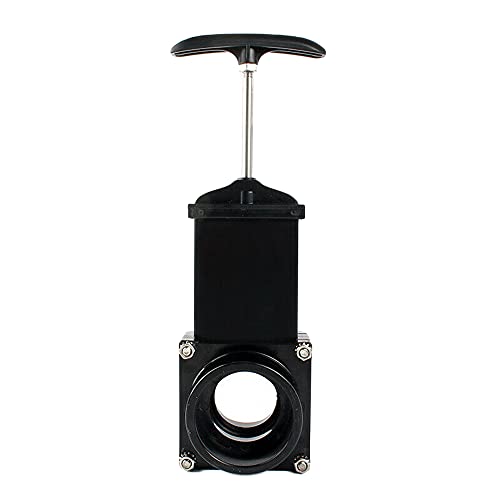 Image of For Outdoor Accessories black Dump Waste Sewer ABS Valve 50mm /1.97inch RV Drain Valve waste valve for Caravan Trailer