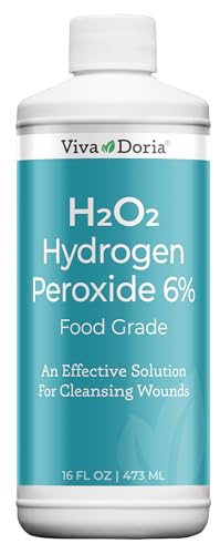 Viva Doria H2O2 Hydrogen Peroxide 6 Percent, Food Grade, 16 Fluid Ounce (473 mL)