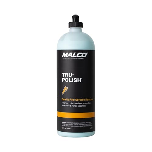 Malco Tru -Polish - All in One Car Polish and Swirl Remover/for Vehicle Paint Correction, Detailing and Buffing / 32 oz. (197332)