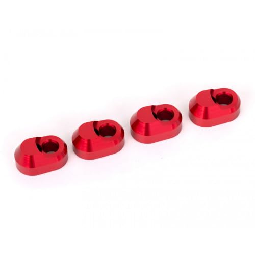 Traxxas 7743-RED - Aluminum Suspension Pin Retainer, Red
