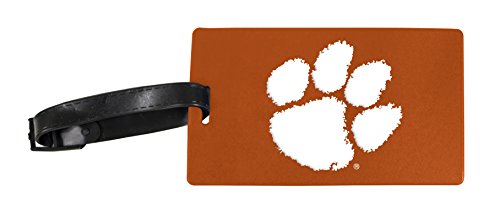 R and R Imports Clemson Tigers Luggage Tag 2-Pack Officially Licensed Collegiate Product