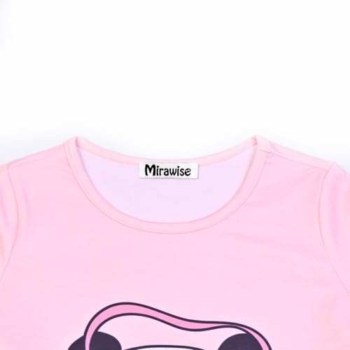 Image of Mirawise Girls 3 Pc Pajamas Sleepwear Cotton Pjs Clothes Set 4-13 Years