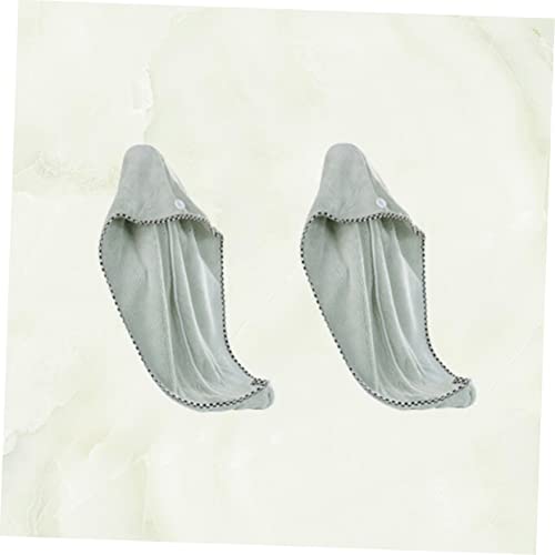 Balacoo 2 Peças De Microfibra Envoltório De Cabelo Absorvente Turbante Toalha Seca De Cabelo Toalha