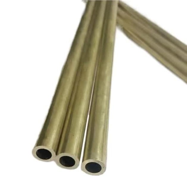 Rura mosiężna o średnicy zewnętrznej 5–50 mm, gruba ściana, długość 24 cm, odporna na wysokie ciśnienie rurka modelowa, 1 szt.(OD12xID6mmx24cm)