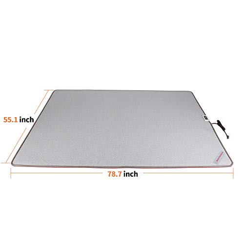 OLYDON Heated Floor Mat - Waterproof Under Rug - Heater Electric Carpet House Area Warmer for Home