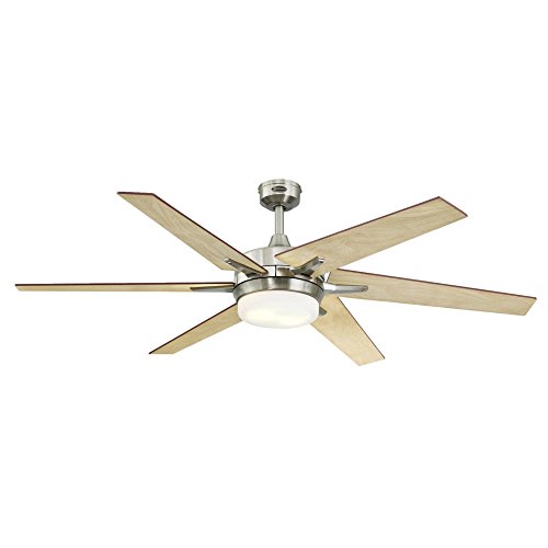 Image of Westinghouse Cayuga LED Ceiling Fan with Light, 60-Inch, Brushed Nickel