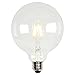 Westinghouse Lighting 3317500 60-Watt Equivalent G40 Dimmable Clear Filament LED Light Bulb with Medium Base