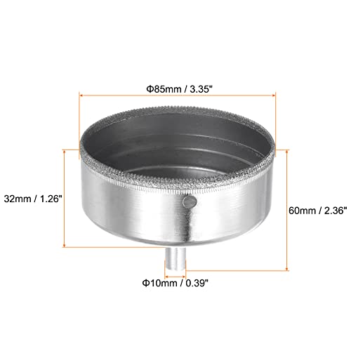 Broca de diamante HARFINGTON 85 mm para vidrio y cerámica miniatura 2