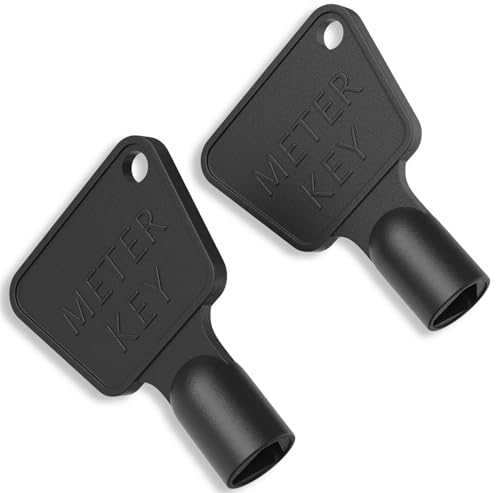 1ABOVE 2 Pack Triangular Utility Access Tools Black Plastic Gas and Electric Cabinet Openers | Ideal for Meter & Service Panels