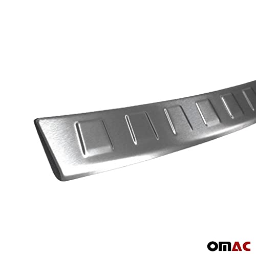 Omac Car Accessories Brushed Chrome Rear Bumper Guard Sill Plate | Stainless Steel Brushed Chrome Trunk Sill Cover Trim Protector | Fits Audi A4 Allroad 2008-2016 #TOP6