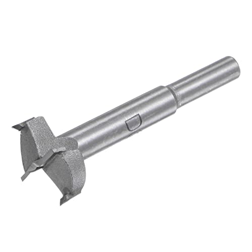 QUARKZMAN 27mm Forstner Bohrer x 1 Stück Wolframkarbid Holz Lochsäge Schneckenöffner für Möbel Kunststoff Türscharnier [Grau]
