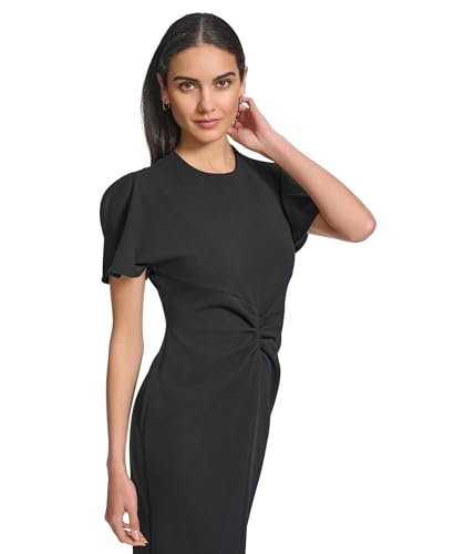 Calvin Klein Women's Scuba Crepe Split SLV Sheath3