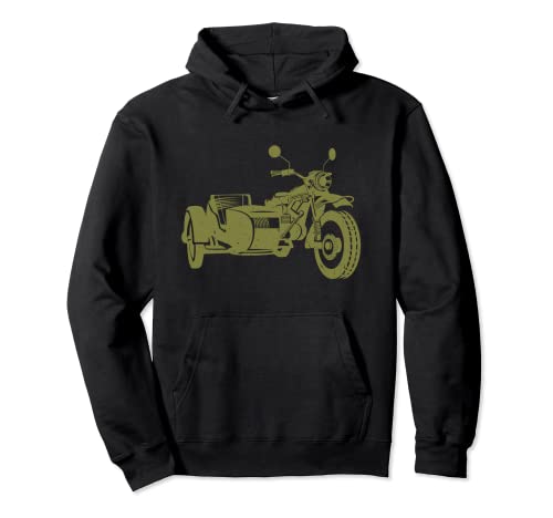 Sidecar Motorcycle | Camiseta vintage de 3 ruedas Sudadera con Capucha