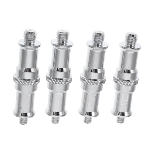 Adaptador de tornillo 1/4 a 3/8 para cámara y soporte de luz en vlogging pack de 4