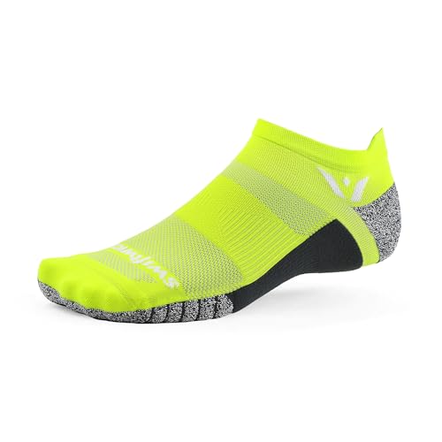 Image of Swiftwick Flite XT No Show Running Socks for Men & Women - Moisture Wicking Golf & Fitness Socks with Non Slip Support