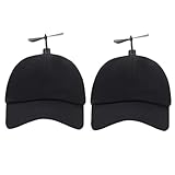 GEANBAYE 2Pack Funny Baseball Style Multicolor Optional Propeller Hat for Men Women