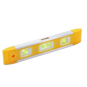 9 Inch (230 mm) Torpedo Level Magnetic, Small Leveling Tool with 3 Bubble Spirit Levels (45, 90, 180 Degree) – Ideal for Hanging Pictures, Installing Shelves, and Home Renovations