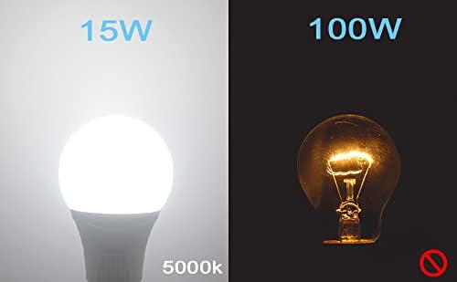 Miniatura 7 de Bombilla LED con sensor de movimiento, paquete de 2, A21 15 W (equivalente a 100 W), bombillas con sensor para exteriores, 1500 lm E26,