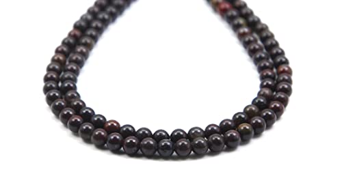 Qiwan Natural Round Loose Beads Jewelry Making Diy Bracelet Necklace Material 1 Strand 15 Inches (6Mm, Natural Brecciated Jasper Gemstone) #TOP3